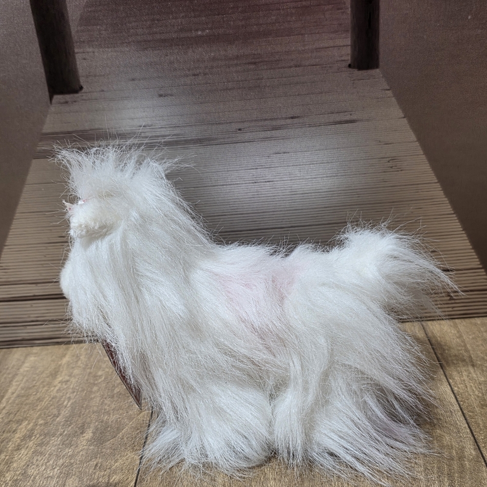 Webkinz Lil Kinz Yorkie White Dog Heart Bow Pink Back Ganz Webkinz Cares